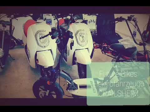 Future-Bikes Elektrofahrzeuge in Crailsheim - wir präsentieren Ihnen unser Sortiment bestehend aus E-Bikes, E-Scootern, Seniorenmobile und Reisescootern. Weitere Infos im Webshop auf www.future-bikes.eu bzw. im Ladengeschäft.