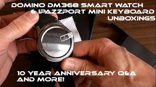 Unboxing: Domino DM368 Smartwatch & iPazzPort mini keyboard
