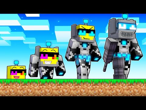 EVOLVING as a ROBOT in Minecraft!