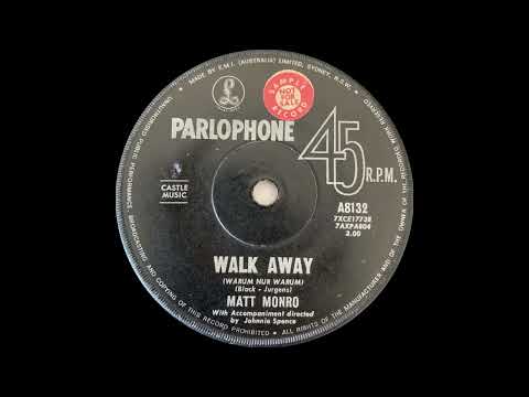1964: Matt Monro - Walk Away - mono 45