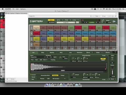 Multitimbral Native Instruments Battery 3 Reaper Track Template Tutorial.mov