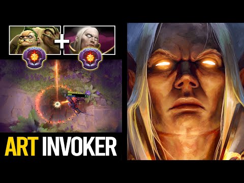 ACCURATE SUNSTRIKE !!! Art Invoker + Pudge God Levkan | 2 Master Tier In One Team | Dota 2 Invoker