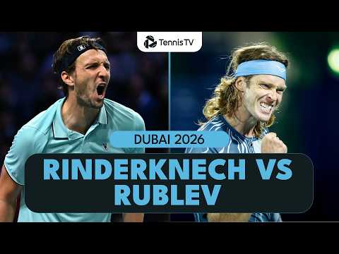 Andrey Rublev vs Arthur Rinderknech For Place In Semi-Finals 🤩 | Dubai 2026 Highlights