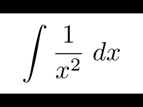 Integral of 1/x^2
