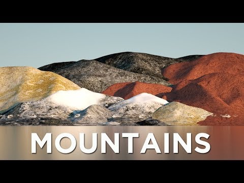 Solar system mountains at scale