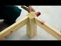 Simple But Wonderful Woodworking From Dry Stumps Build A Sturdy And Easy Bed With Simple Joints