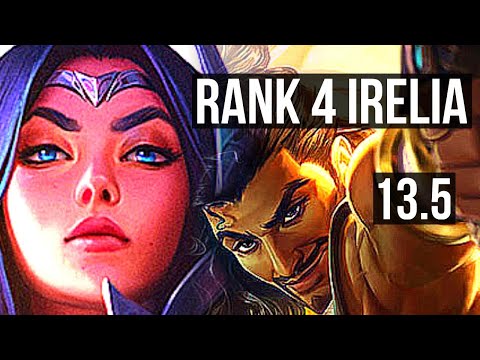 IRELIA vs AKSHAN (MID) | Rank 4 Irelia, 9/3/12, Dominating, Rank 30 | KR Challenger | 13.5