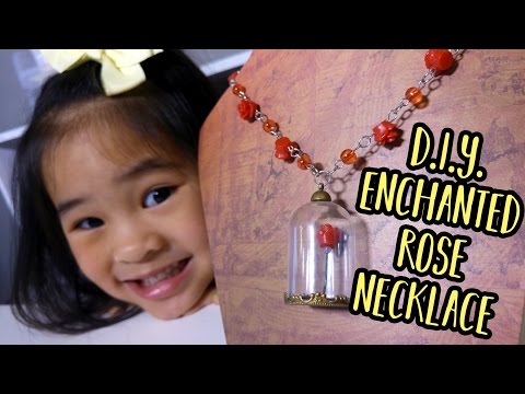 Rose necklace beauty 2024 and the beast