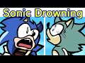 Friday Night Funkin' Below The Depths - Sonic Drowning | Sink Song (FNF Mod/Hard/Exe)