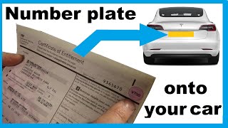 How to Transfer Private Number Plate From Retention Certificate V750 to Your Car Registration