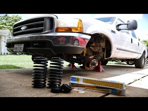 Ford F-250 Super Duty Leveling Kit w/Shocks & Coil Install