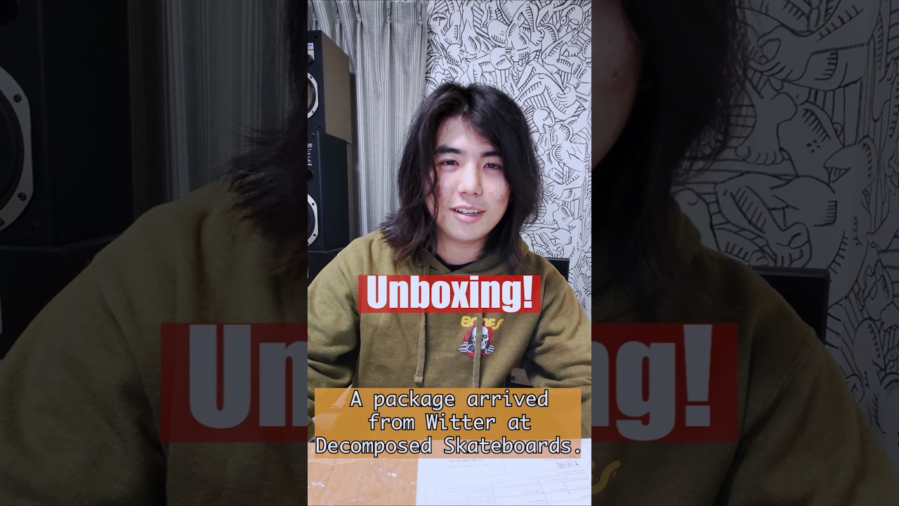 Unboxing and showIng "Gashadokuro" trucks from one of my sponsors, @decomposedskateboards
