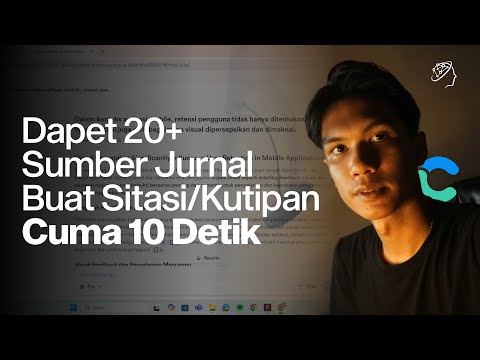 Cari Sumber Jurnal SUPER INSTAN Buat Kutipan/Sitasi Cuma 10 DETIK! | Tutorial AI Consensus App