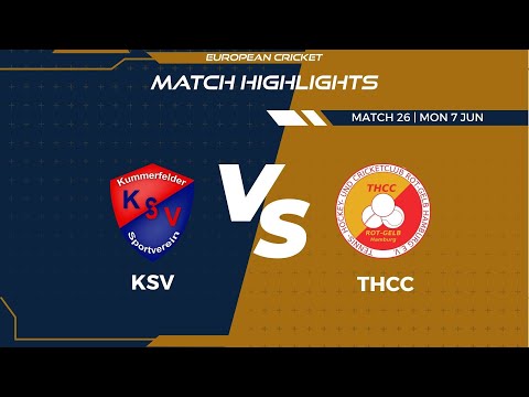 Match 26 - KSV vs THCC | Highlights | FanCode ECS Germany Day 7 | Kiel 2021 | ECS21.413
