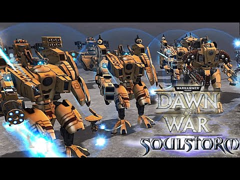 Unification Mod | TAU Battlesuits vs Orks! - Survival Map, Warhammer 40.000 Dawn of War: Soulstorm