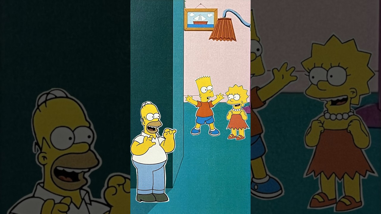 Caught Children Dancing #shorts #simpsons #simpsonsfamily #thesimpsondaily #OnePaper