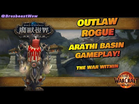 Outlaw Rogue gameplay! Arathi Basin PvP! (Season 2 The war within)