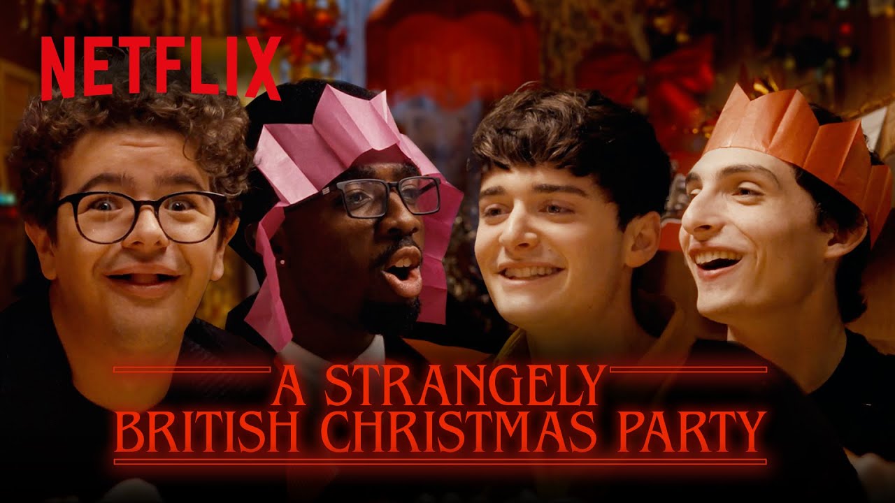 A Proper British Christmas Dinner with The Cast of Stranger Things | Netflix