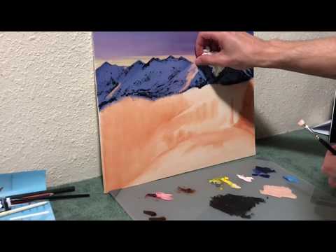 شرح كيفية رسم الحصان بالالوان الزيتية للمبتدئين وخلط الالوان