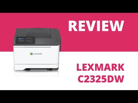 Lexmark C2325dw A4 Colour Laser Printer Video