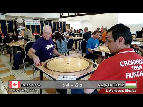I.  Crokinole World Cup - Brian Cook vs Megyesi László
