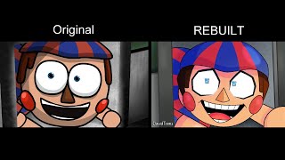 5 AM at Freddy's: The Prequel - REBUILT Side by Side
