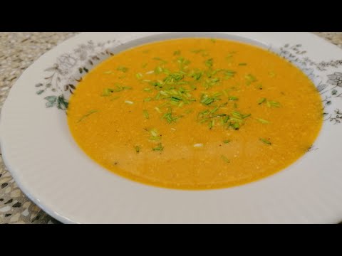 Sächsische Knoblauchsuppe mit Paprika