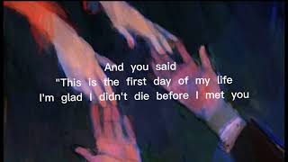 Bright Eyes - First day of my life (lyrics)