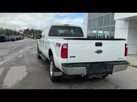 2014 Ford Super Duty F-250 SRW 4WD Crew Cab 8 Ft Box XLT in White for sale at Bannister Ford Edson in Edson, AB