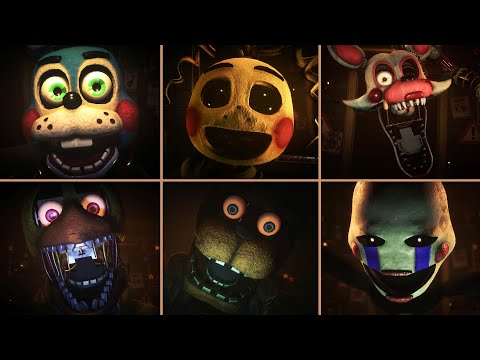 FNAF Rewritten: 87 Overhaul - All  Jumpscares