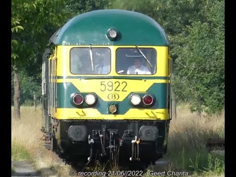 (23) NMBS-SNCB 5922 Cockerill-Baldwin 1st passenger service after restauration on SDP-Heritage Line