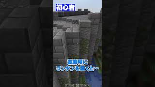 初心者vsプロチーター！マイクラ建築対決 -かっこいい橋-【マイクラ・マインクラフト】#minecraft #マイクラ #マイクラ建築 #マインクラフト#shorts