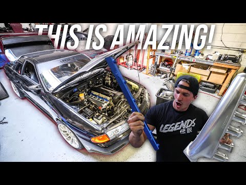INSTALLING R32 GTR GREDDY INTAKE MANIFOLD AND FUEL RAIL | R32 SKYLINE GTR BUILD SERIES EP. 3
