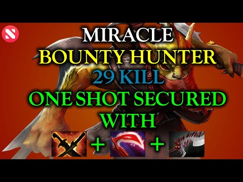Bounty Hunter - Dota 2 Pro Gameplay - 29 KILL "MIRACLE" BOUNTY HUNTING