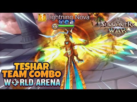 Teshar Team Combo in World Arena - Summoners War