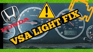 Fix Honda that goes limp mode with VSA and ABS Light