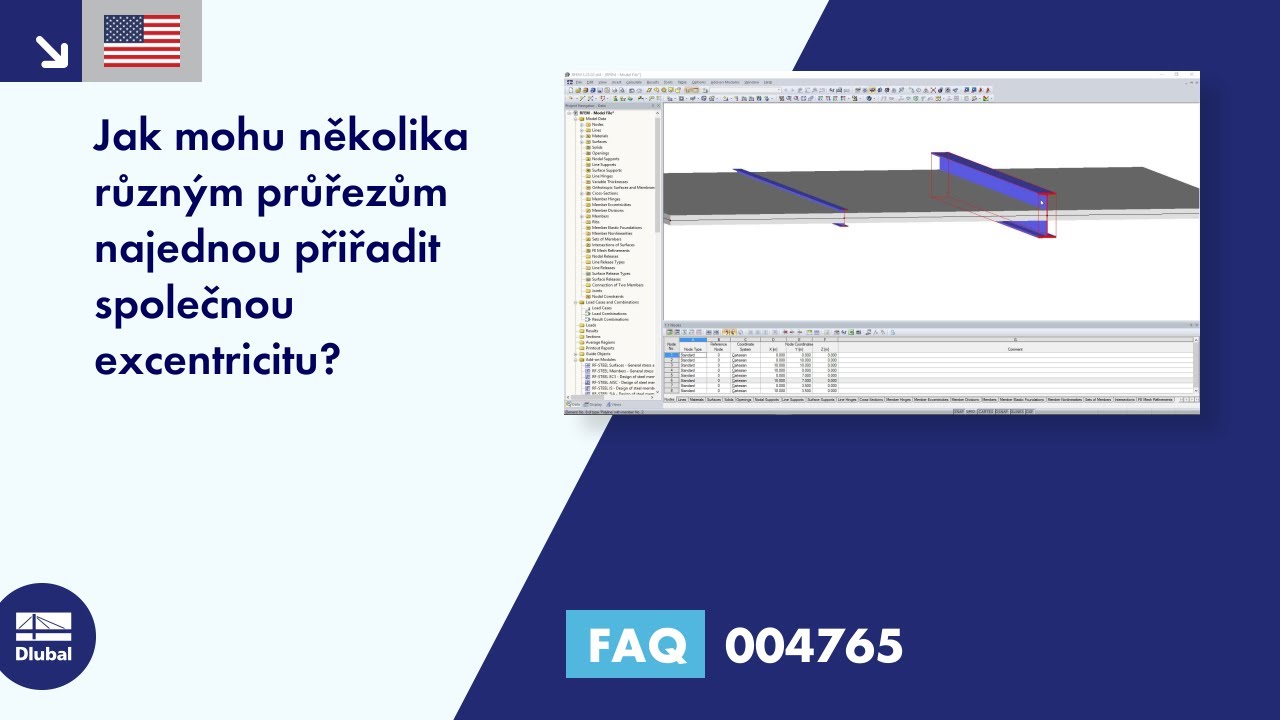 [EN] FAQ 004765 | Jak mohu přiřadit společnou excentricitu několika různým průřezům najednou ...