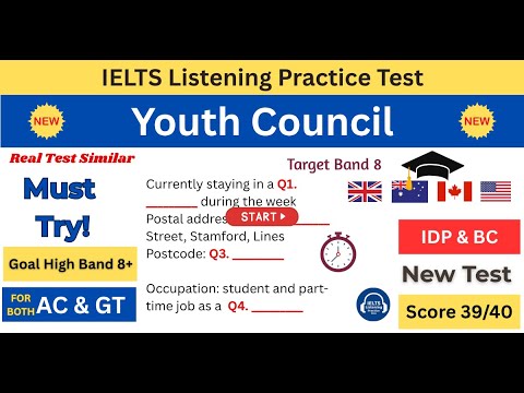 Youth Council IELTS Listening Test with Answers