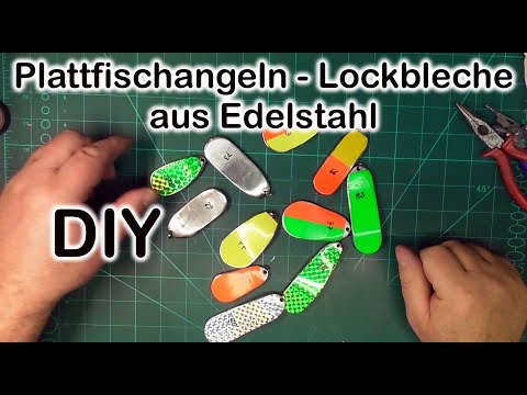 Flatfish fishing - stainless steel lure plate