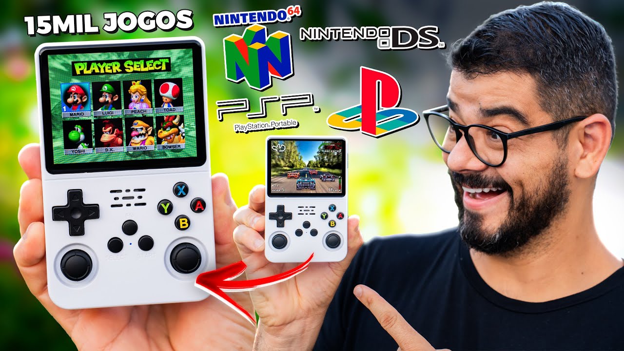 O melhor VÍDEO GAME PORTÁTIL do Aliexpress com ÓTIMO CUSTO BENEFÍCIO! Retro Console R36S
