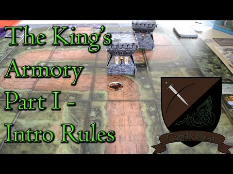 Board Game Playthrough : The King's Armory Part 1 - Intro Rules - Castle Kon 