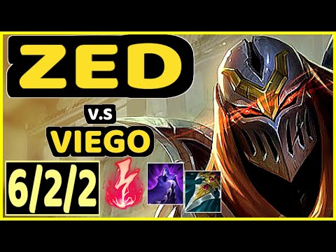 ZED vs VIEGO - 6/2/2 KDA MID GAMEPLAY - NA Ranked PLATINUM