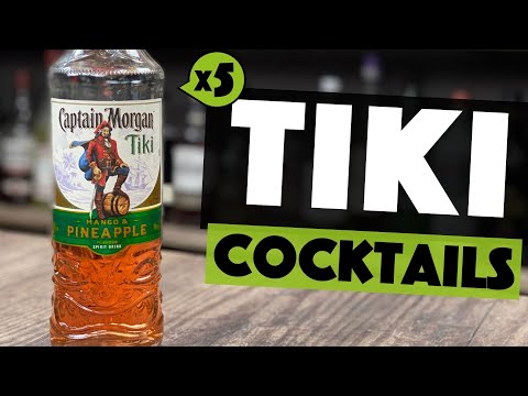 Captain Morgan Rum TIKI | 5 EASY Cocktails you can make at HOME | Steve the Barman