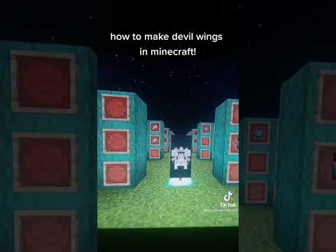 How to make Devil Wings in Minecraft #shorts