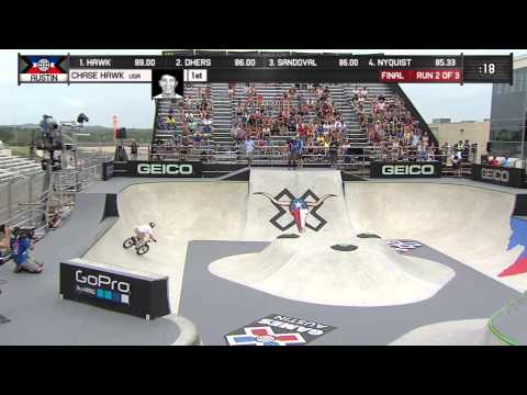 Chase Hawk Wins BMX Park Gold | X Games Austin 2014
