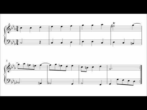 Bach: Minuet in C Minor, BWV Anh. 121 (Urtext Edition)