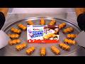 Massive Kinder Happy Hippo Ice Cream Rolls Satisfying Visual ASMR