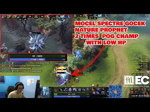 MOCEL SPECTRE GOCEK NATURE PROPHET SAMPE 2 KALI WITH LOW HP MOMENT | Dreamocel Dota 2 Clips
