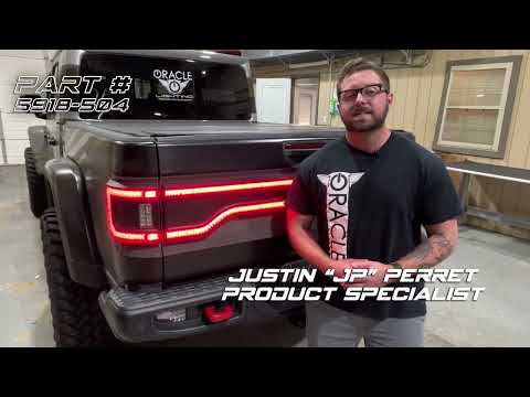 Oracle Lighting Racetrack Flush Style Tailgate Panel Light for Jeep Gladiator Installation