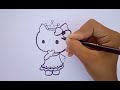 How to draw cute Cat 🙀 Easy Drawing for kids step by step ✨️😊